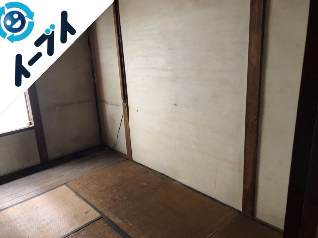 2018年9月23日大阪府岬町で空き家整理に伴い家具処分や生活ゴミのかたづけをしました。写真3