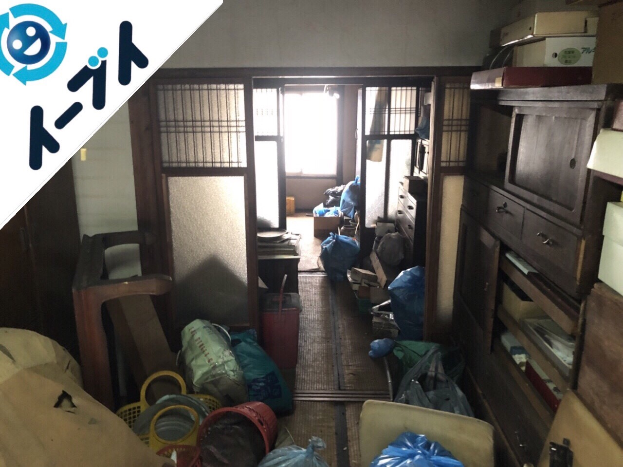 2018年9月23日大阪府岬町で空き家整理に伴い家具処分や生活ゴミのかたづけをしました。写真2