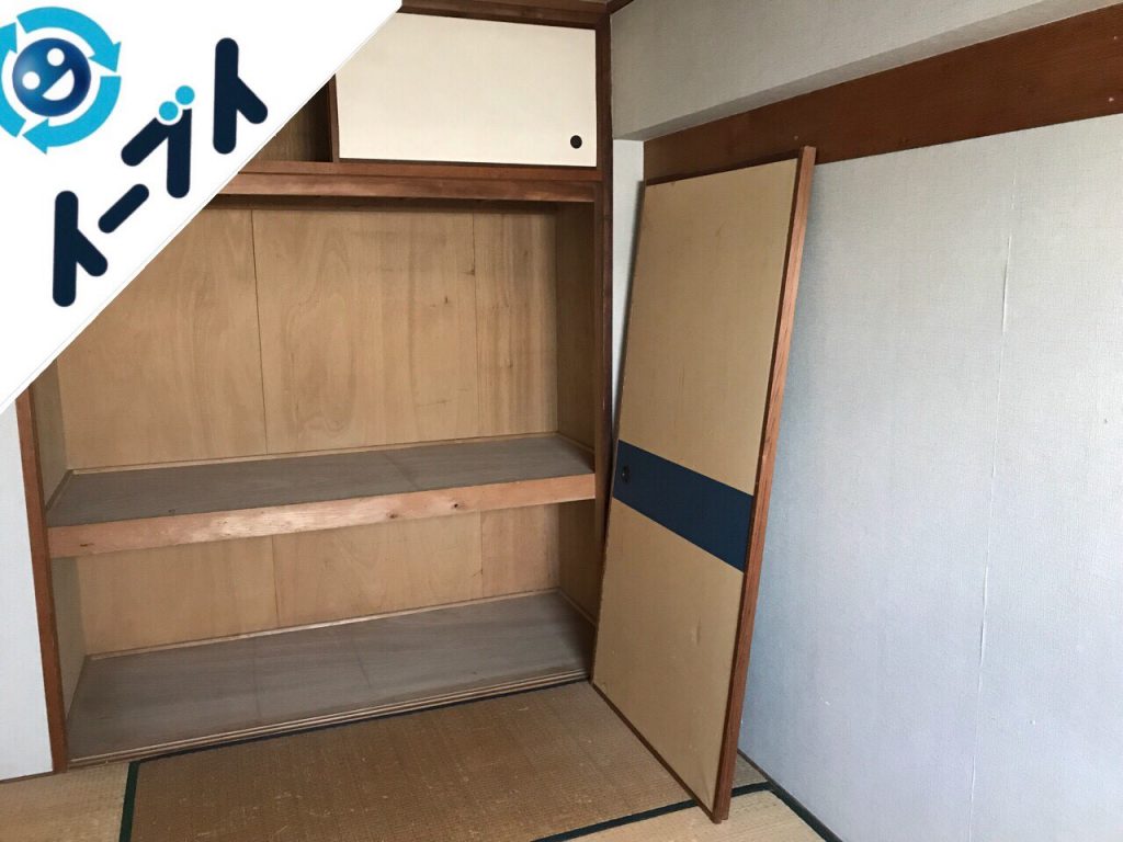 2018年10月2日大阪府大阪市阿倍野区で折り畳みベッドや座布団など粗大ゴミの不用品回収。写真2
