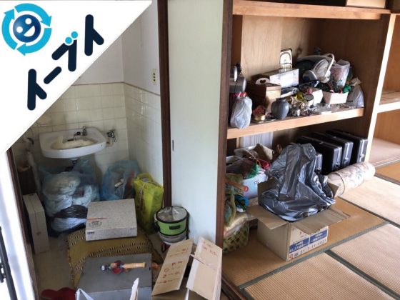 2018年10月1日大阪狭山市で押入れのスーツケースや扇風機など粗大ゴミの不用品回収。写真2