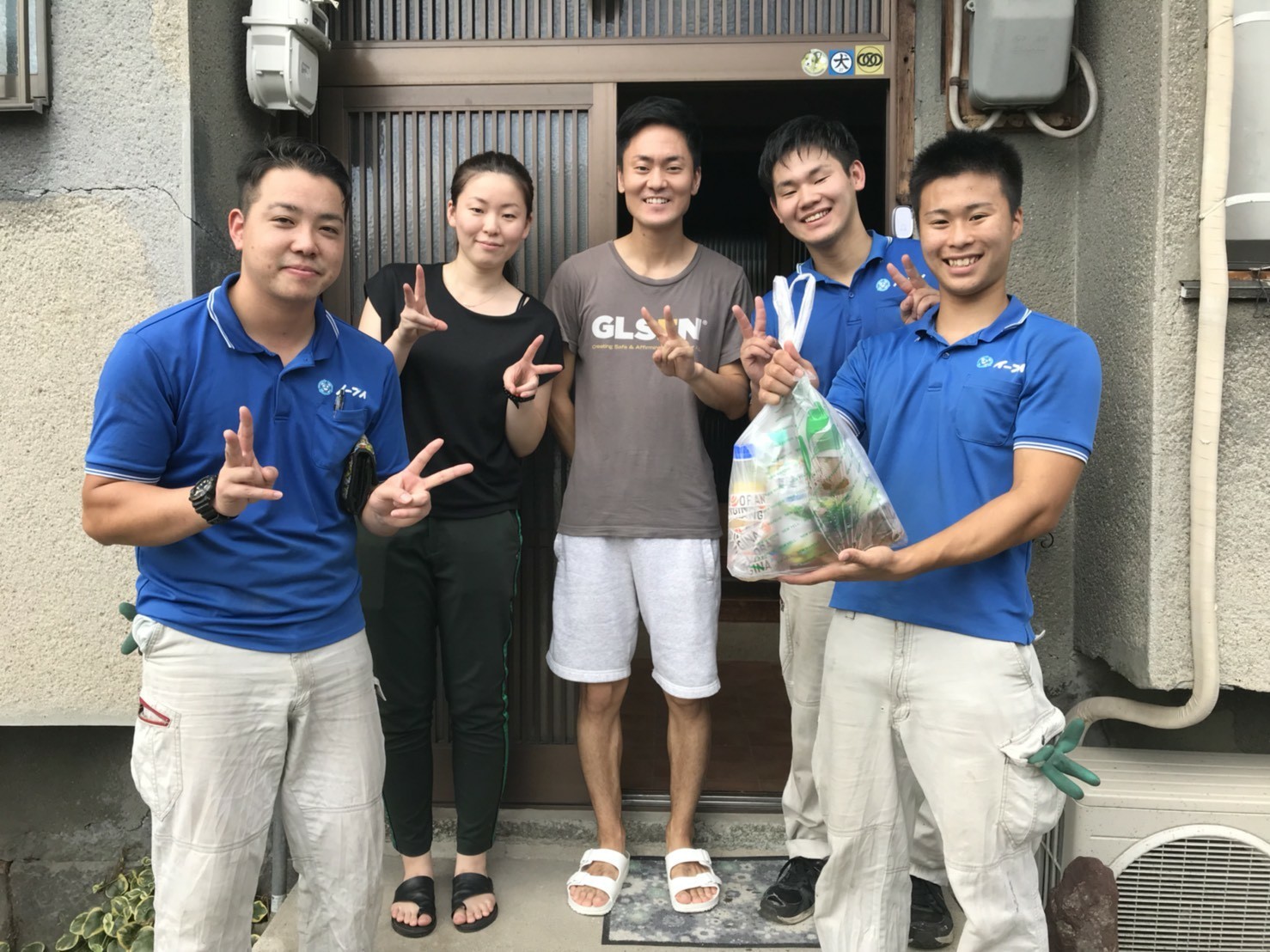 大阪府大阪市旭区のお客様より台風の被害で出たゴミの処分とお部屋のお片付けで弊社をご利用頂きました。