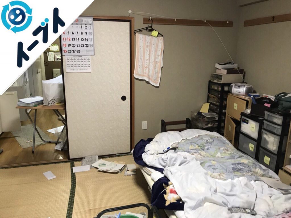 2018年10月24日大阪府和泉市で衣裳ケースや布団など大掃除に伴う不用品回収をしました。写真3