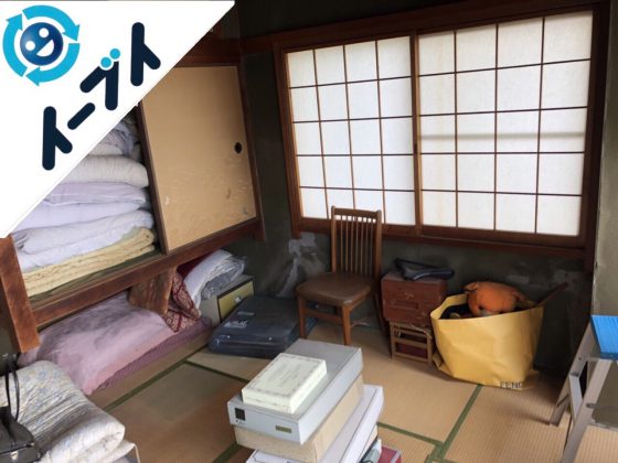 2018年10月26日大阪府大阪市東成区でハンガーラックや布団など粗大ゴミの不用品回収の依頼。写真4