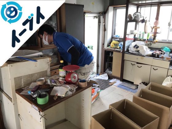 2018年10月15日大阪府大阪市西成区で食器や調理道具など生活用品の粗大ゴミの片付けをしました。写真3
