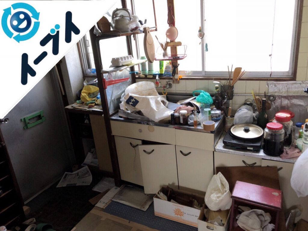 2018年10月15日大阪府大阪市西成区で食器や調理道具など生活用品の粗大ゴミの片付けをしました。写真22日