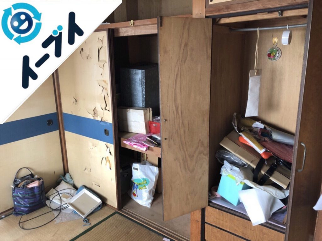 2018年11月24日大阪府島本町で家具（こたつ等）や生活用品の大型ゴミの不用品回収。写真2