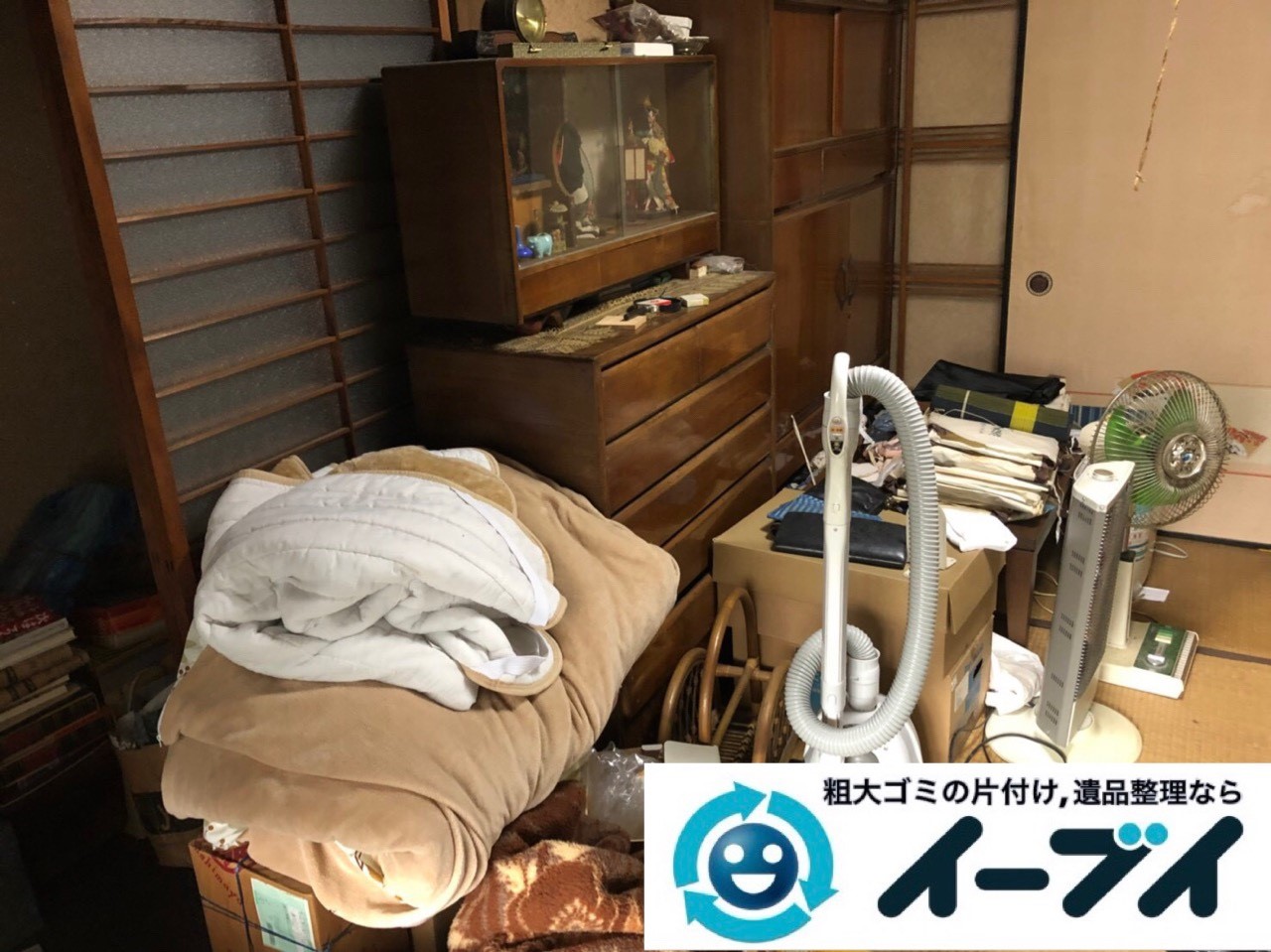 2018年12月5日大阪府吹田市で転居に伴い不要な家具や生活用品などの片付け処分。写真2