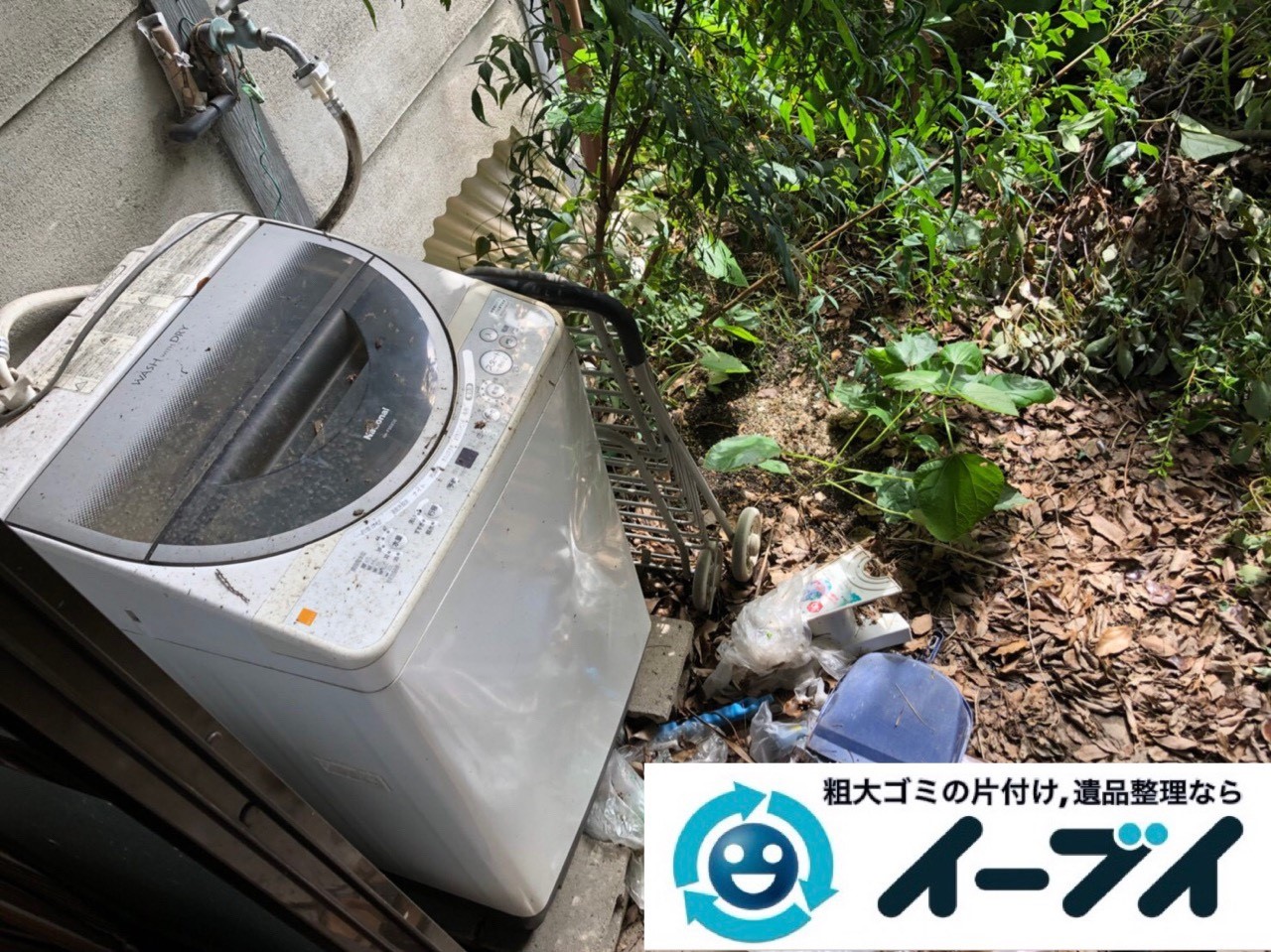 2018年11月26日大阪府大阪市淀川区でお庭の不用品の回収やお片付けのご依頼を頂きました。写真3