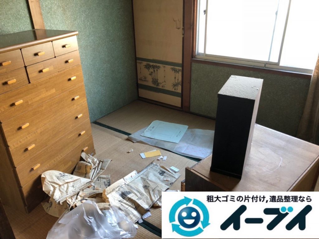 2019年1月23日大阪府大阪市平野区で退去に伴いお家の物を全処分させていただきました。写真2