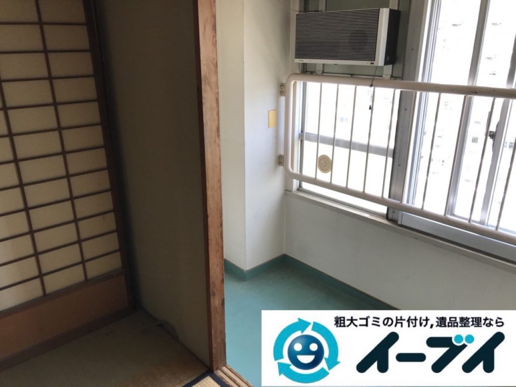 2019年１月２７日大阪府大阪市東淀川区で婚礼家具から細かな生活用品まで全て不用品回収させていただきました。写真4