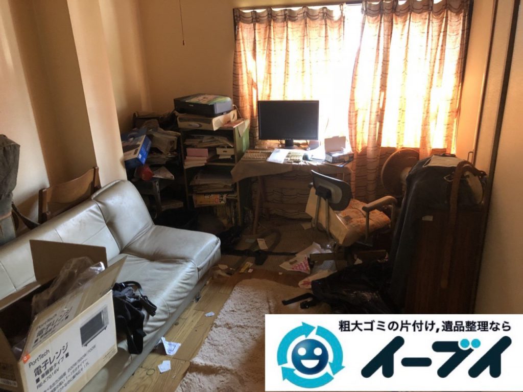 2019年1月16日大阪府大阪市大正区でお部屋の家具や家電などまるごと片付けさせていただきました。写真1