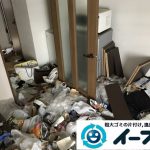 大阪府大阪市港区で生活ゴミが溢れるゴミ屋敷状態の片付け作業。