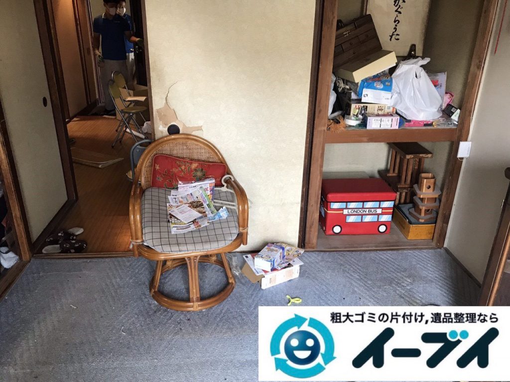 2019年１月１３日大阪府大阪市住之江区で椅子や収納棚の粗大ゴミの不用品回収。写真4