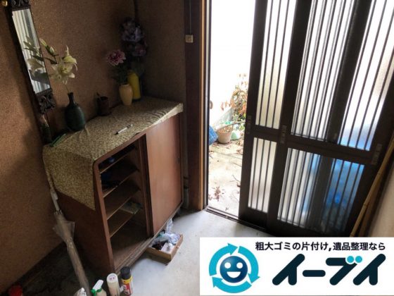 2018年12月24日大阪府大阪市平野区で物置に眠っていた不用品や下駄箱などの回収をしました。写真4