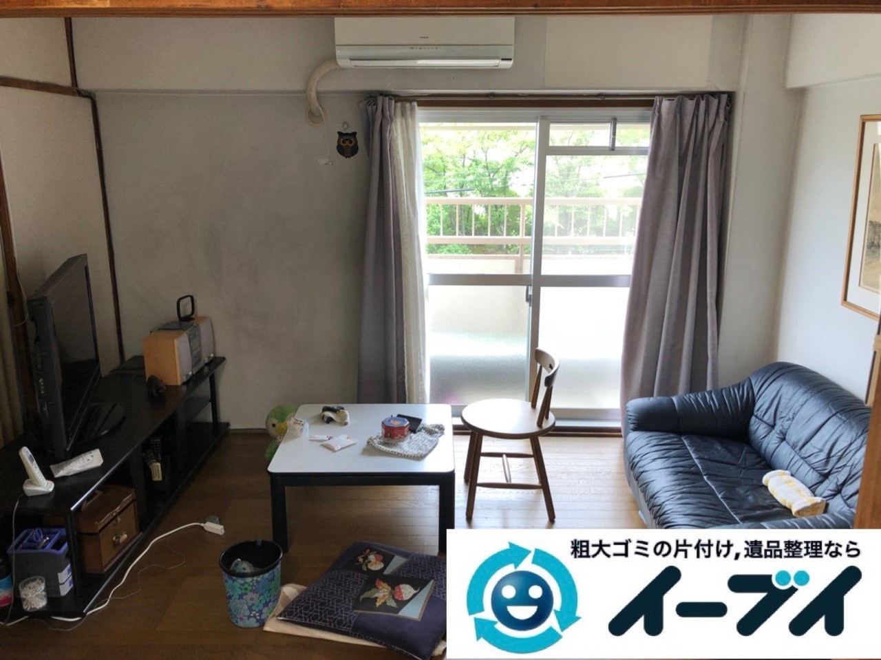 2018年12月7日大阪府大阪市港区で施設入居に伴い家財道具の処分片付け。写真4