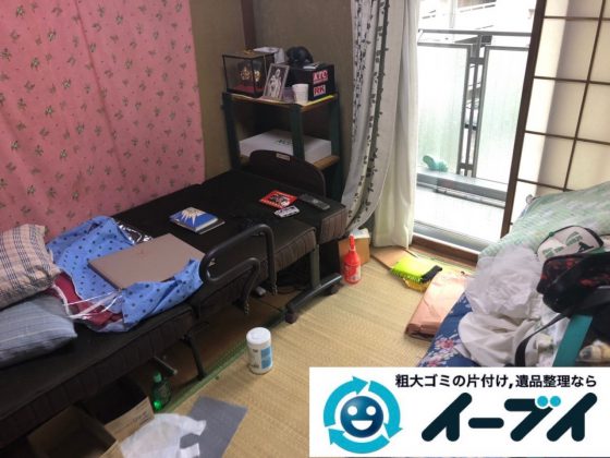 2019年2月13日大阪府摂津市でベッドの大型家具などの不用品回収。写真2
