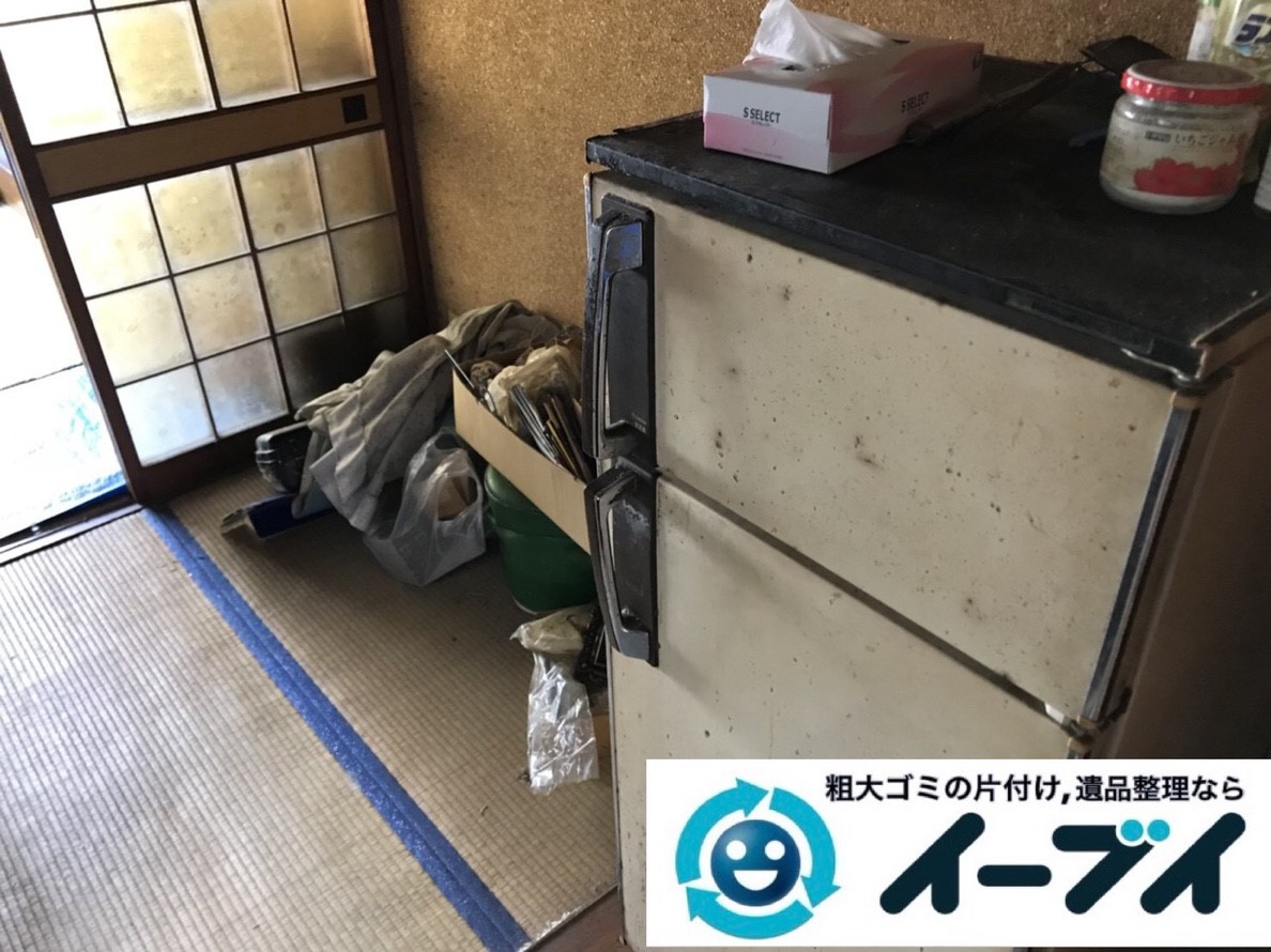 2019年2月22日大阪府泉佐野市で冷蔵庫の大型家電処分の不用品回収。写真3