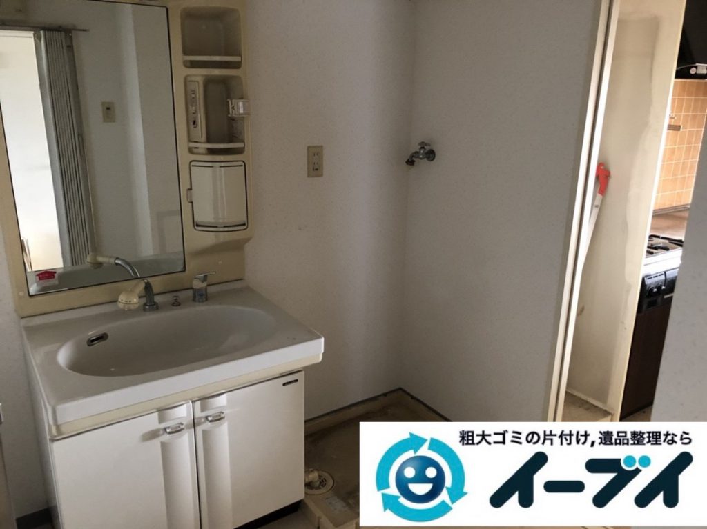 2019年2月5日大阪府大阪狭山市でお部屋の洗濯機や乾燥機の家電処分から細かな生活用品まで、不用品回収させていただきました。写真2
