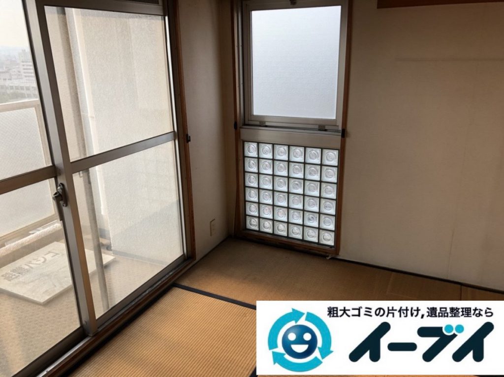 2019年２月１６日大阪府枚方市で箪笥や衣類など、お部屋まるごと片付けさせていただきました。写真4