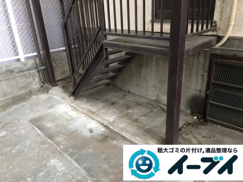 2019年2月2日大阪府大阪市都島区でガレージの不用品回収。写真5