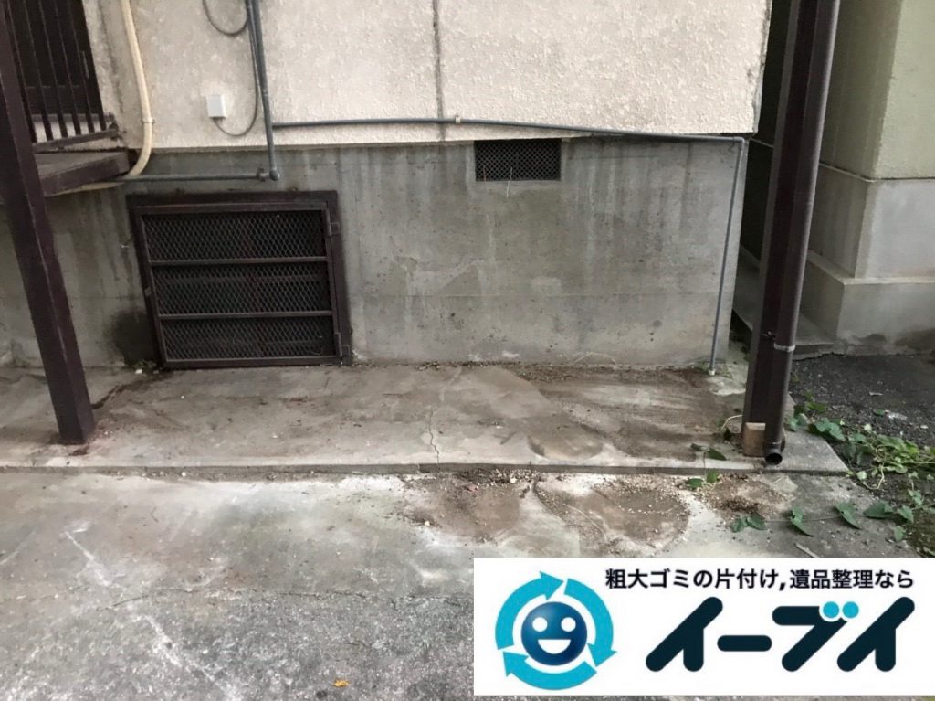 2019年2月2日大阪府大阪市都島区でガレージの不用品回収。写真3