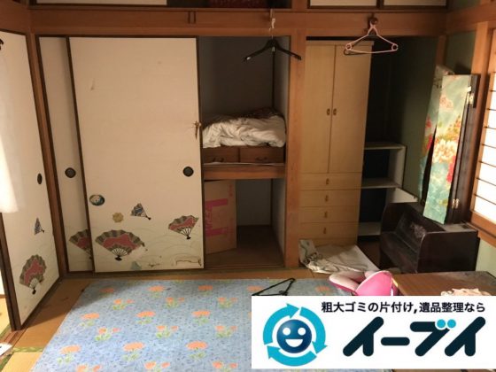 2019年2月1日大阪府大阪市阿倍野区で洋服ダンスや鏡台などの不用品回収。写真1