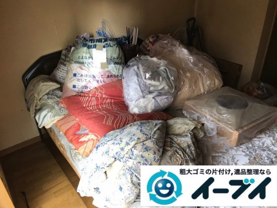 2019年1月29日大阪府大阪市生野区で箪笥やベッドなど大型家具処分の不用品回収。写真1