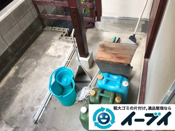 2019年1月30日大阪府大阪市福島区でベランダの片付け。写真3