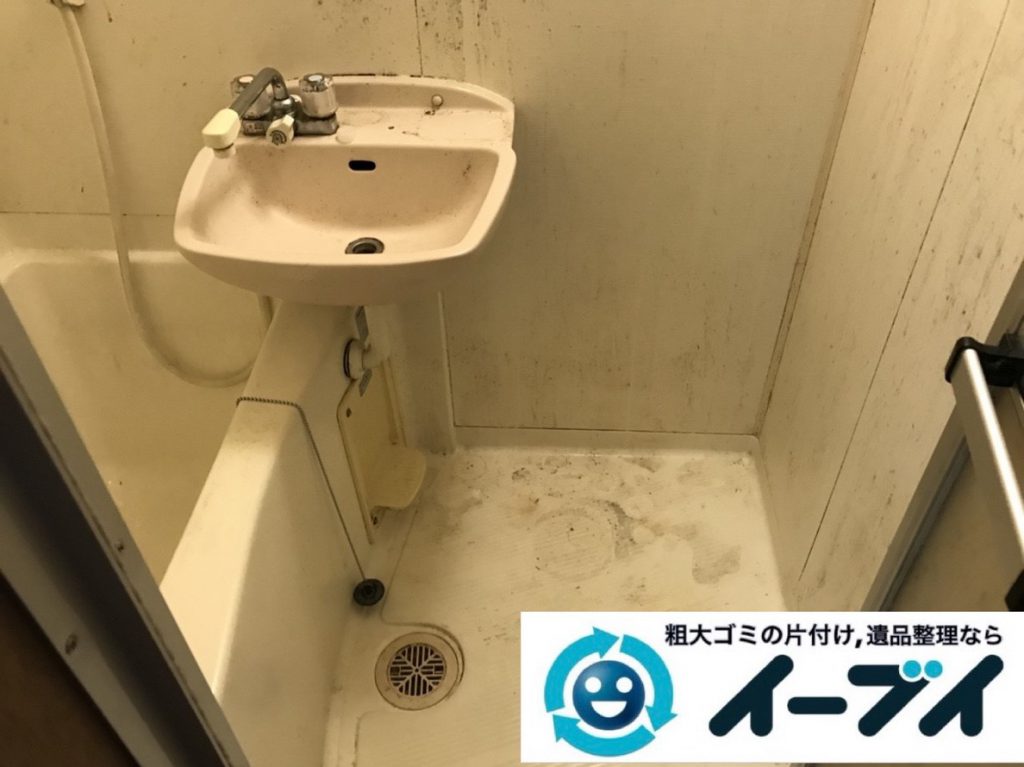 2019年３月７日大阪府堺市北区でベランダと浴室の不用品回収をさせていただきました。写真2