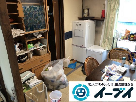 2019年3月6日大阪府富田林市で物やゴミが散乱しゴミ屋敷化した汚部屋を片付けさせていただきました。写真1
