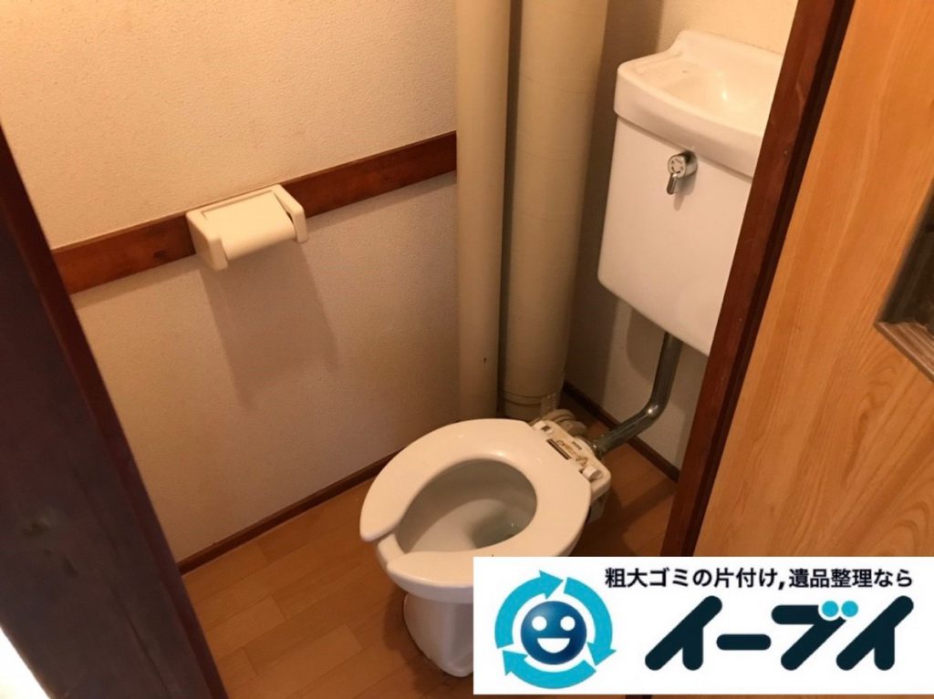 2019年３月１日大阪府千早赤阪村で浴室やトイレの不用品回収。写真2