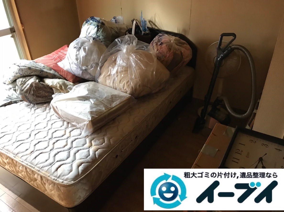 2019年2月27日大阪府田尻町で退去に伴い箪笥やベッドの大型家具の不用品回収。写真3