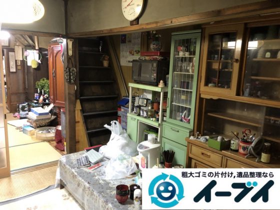 2019年4月5日大阪府大阪市東住吉区で退去に伴い、お家の家財道具一式処分させていただきました。写真1