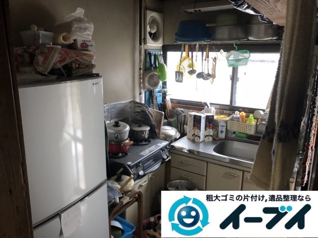 2019年4月2日大阪府大阪市住吉区で引越しに伴い台所と玄関の不用品回収。写真3
