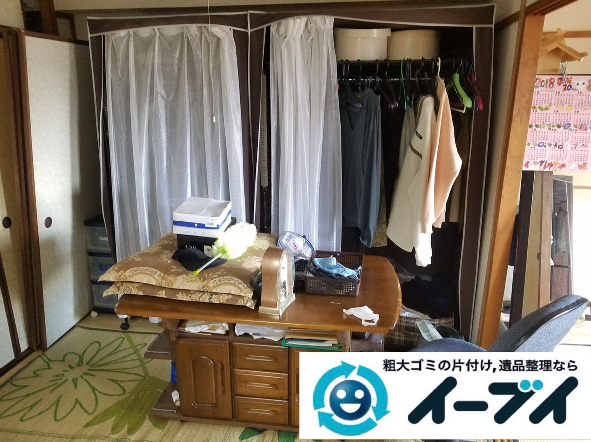 2019年4月6日大阪府大阪市西成区でお家の家財道具の不用品回収。写真3