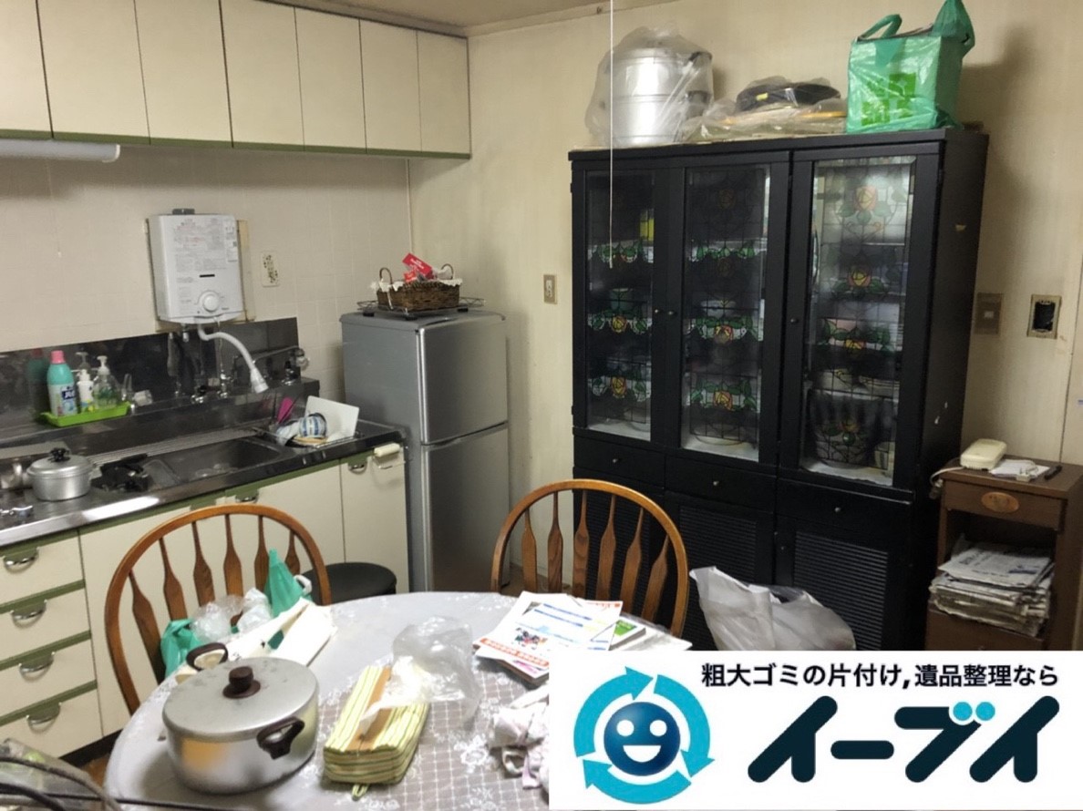 2019年3月25日大阪府大阪市此花区で退去に伴い、お家の家財道具の不用品回収。写真1