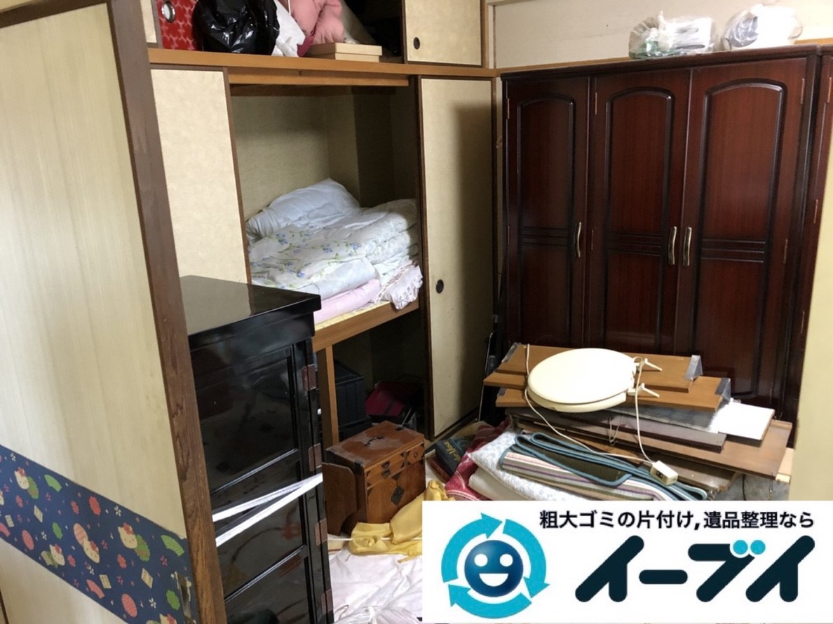 2019年3月20日大阪府大阪市東成区で家財道具の不用品回収。写真3