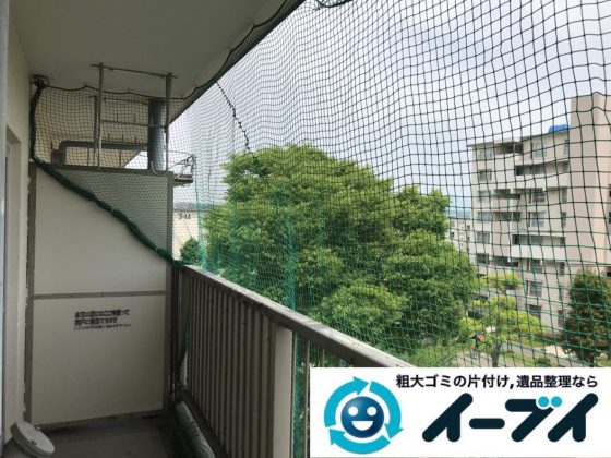 2019年3月24日大阪府大阪市浪速区でベランダとお部屋の不用品回収。写真3