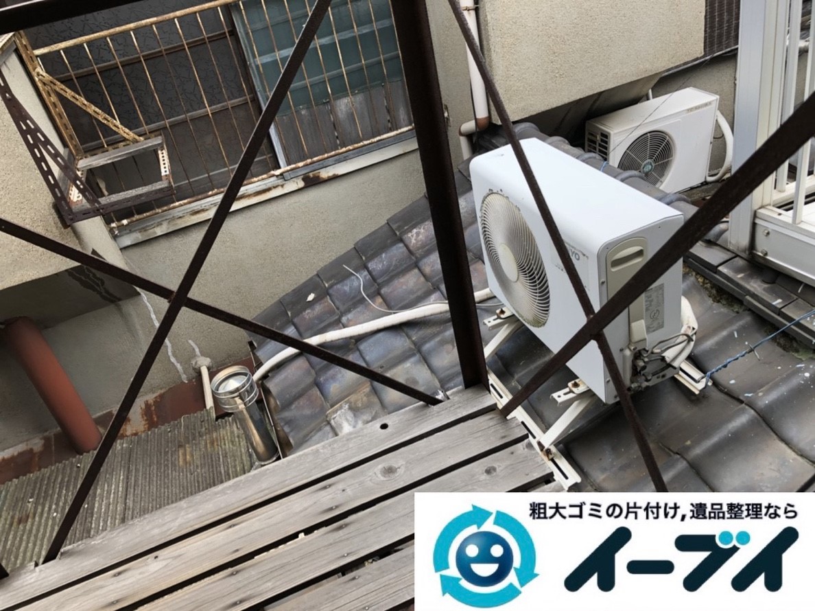 2019年3月12日大阪府大阪市港区で洗濯機や室外機の不用品回収。写真1