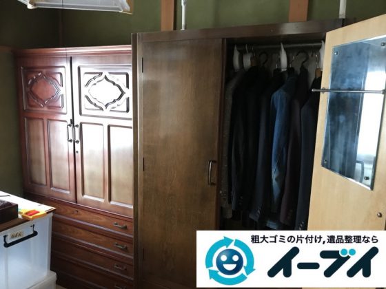 2019年3月15日大阪府大阪市中央区でお家の家財道具一式の不用品回収。写真3