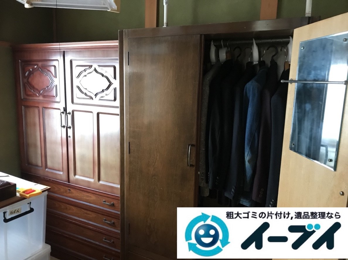 2019年3月15日大阪府大阪市中央区でお家の家財道具一式の不用品回収。写真3