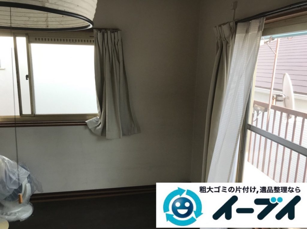 2019年3月15日大阪府大阪市中央区でお家の家財道具一式の不用品回収。写真2