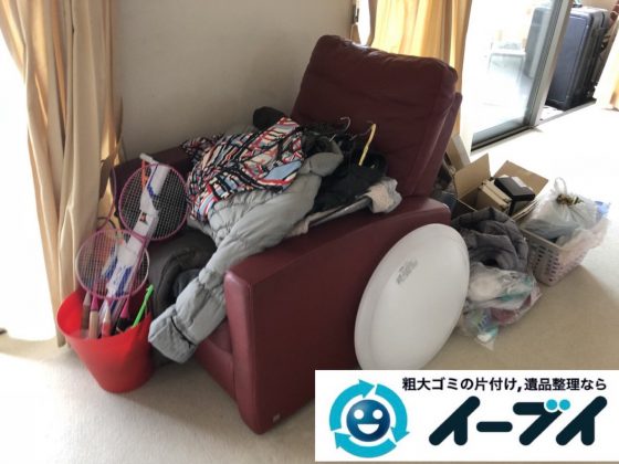 2019年3月18日大阪府堺市西区で不要な家具や家電の粗大ゴミから生活用品まで、全て不用品回収させていただきました。写真3