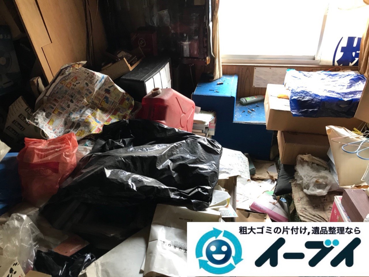 2019年5月1日大阪府吹田市で物やゴミが散乱し、ゴミ屋敷化した汚部屋を片付けさせていただきました。写真3
