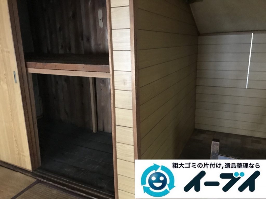 2019年5月26日大阪府箕面市で引越しに伴いお家の家財道具を全処分させていただきました。写真4