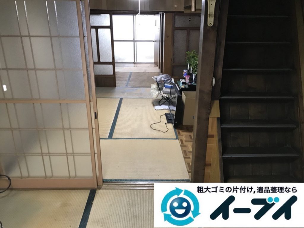 2019年5月22日大阪府大阪市鶴見区で箪笥の婚礼家具の不用品回収。写真2