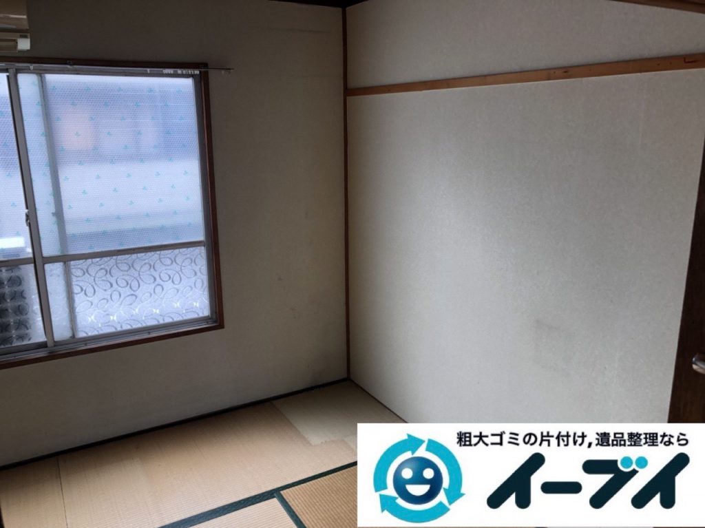 2019年4月14日大阪府堺市北区でマンション一室の不用品回収。写真1