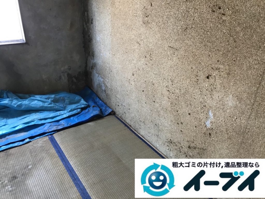 2019年4月18日大阪府大阪市でタンスや冷蔵庫など残置物の粗大ゴミ処分。写真4