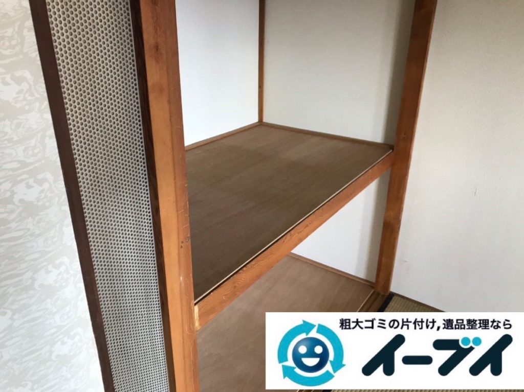 2019年4月17日大阪府交野市でご自身では運び出せない大型家具の不用品回収。写真4