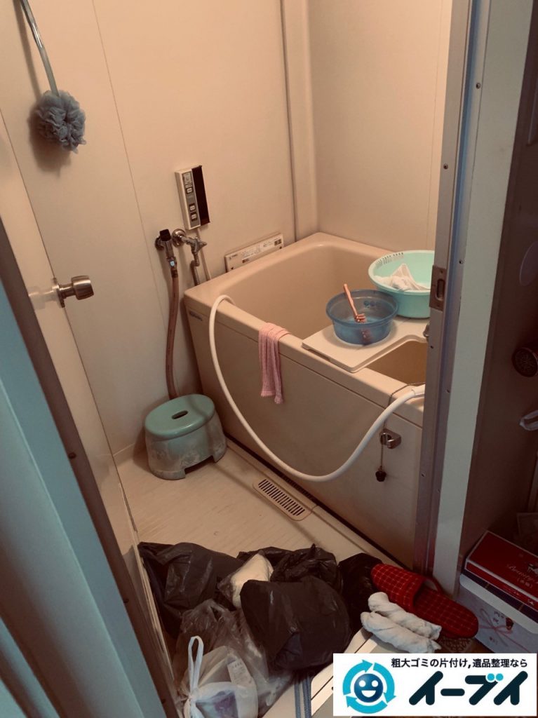 2019年5月７日大阪府大阪市西区で浴室やトイレの不用品回収。写真3